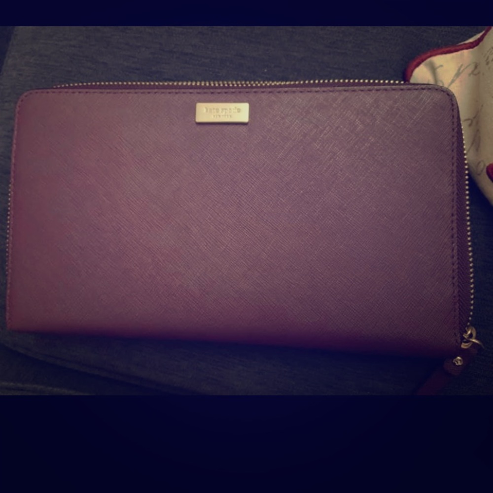 Kate Spade large purple wallet